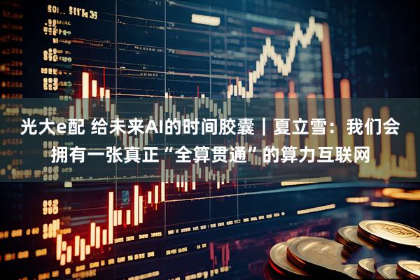 光大e配 给未来AI的时间胶囊｜夏立雪：我们会拥有一张真正“全算贯通”的算力互联网