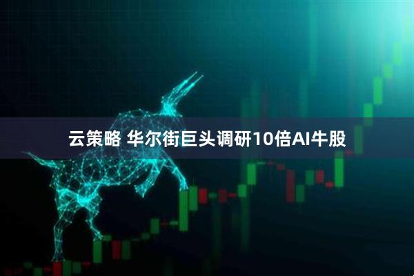 云策略 华尔街巨头调研10倍AI牛股