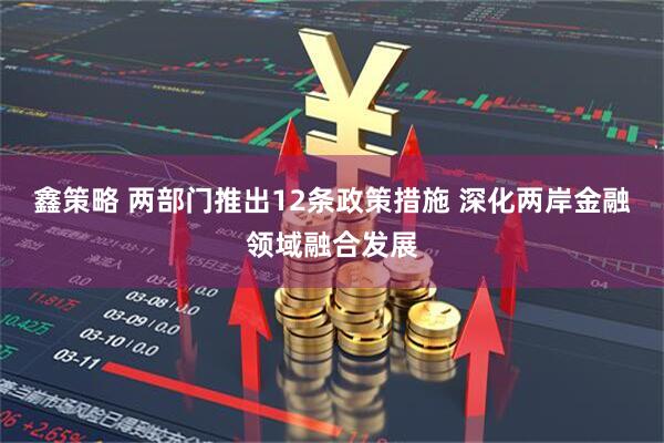 鑫策略 两部门推出12条政策措施 深化两岸金融领域融合发展